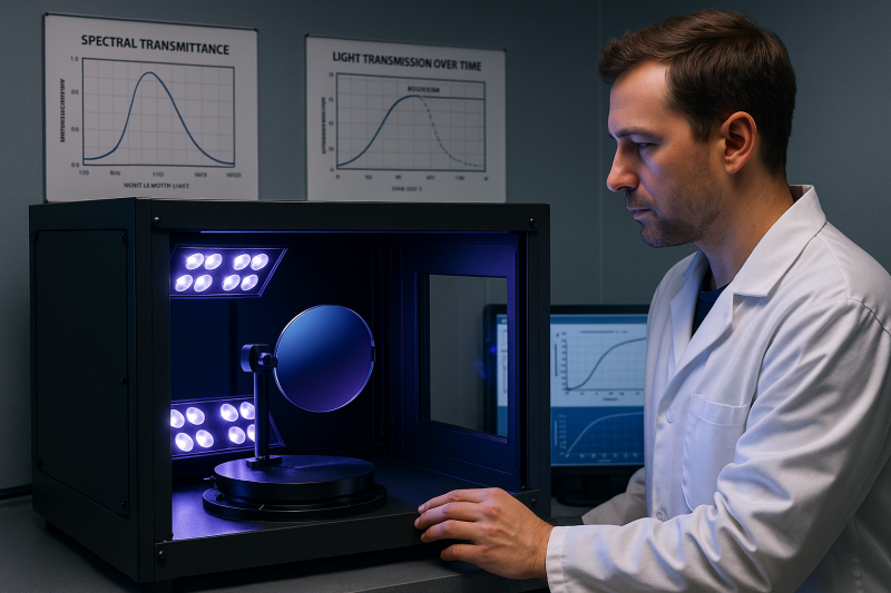 caractérisation optique en laboratoire et milieu industriel