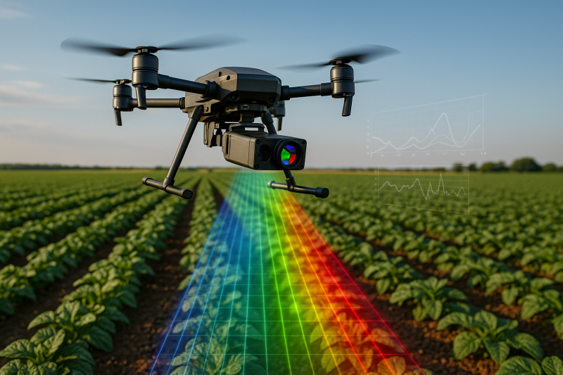 camera hyperspectral sur drone avec ARDOP et HEADWALL